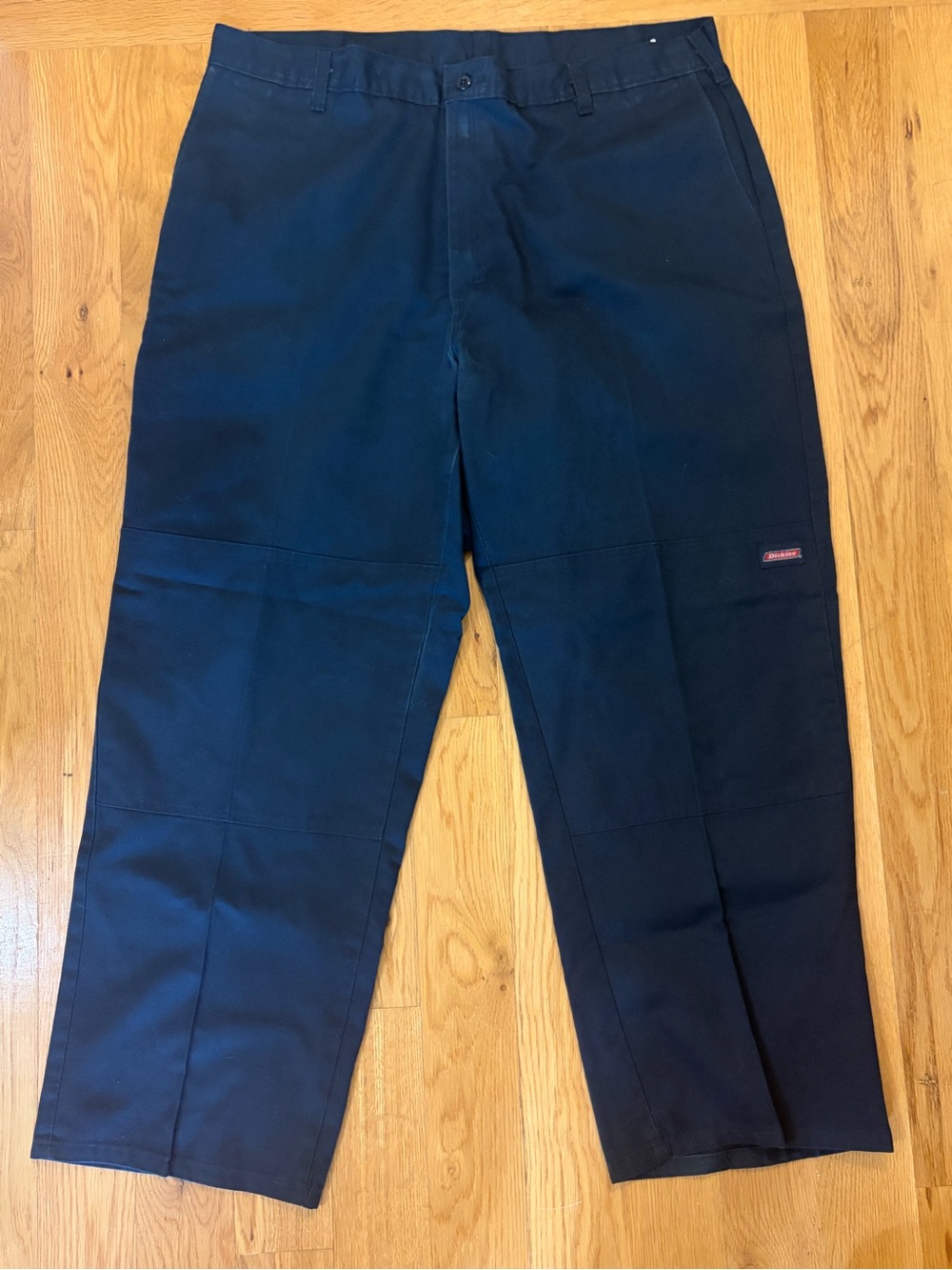Dickies Navy Blue Double Knee Work Pant: 38x29